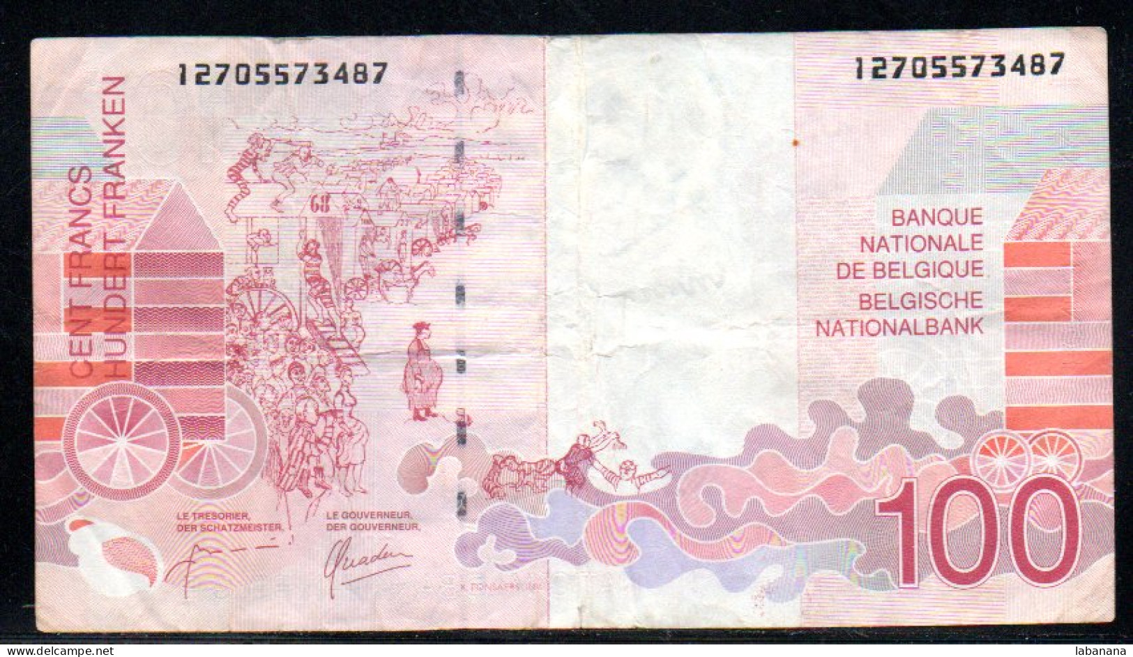 678-Belgique 100fr 1995/2001 127 - 100 Francos