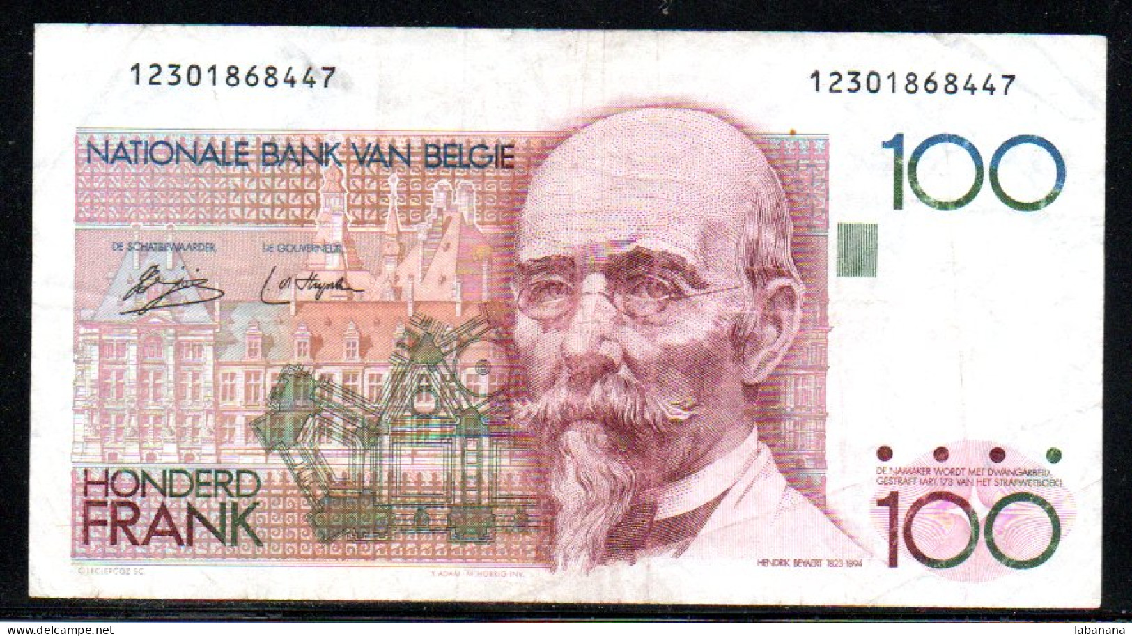 678-Belgique 100fr 1978/80 123 - 100 Francs