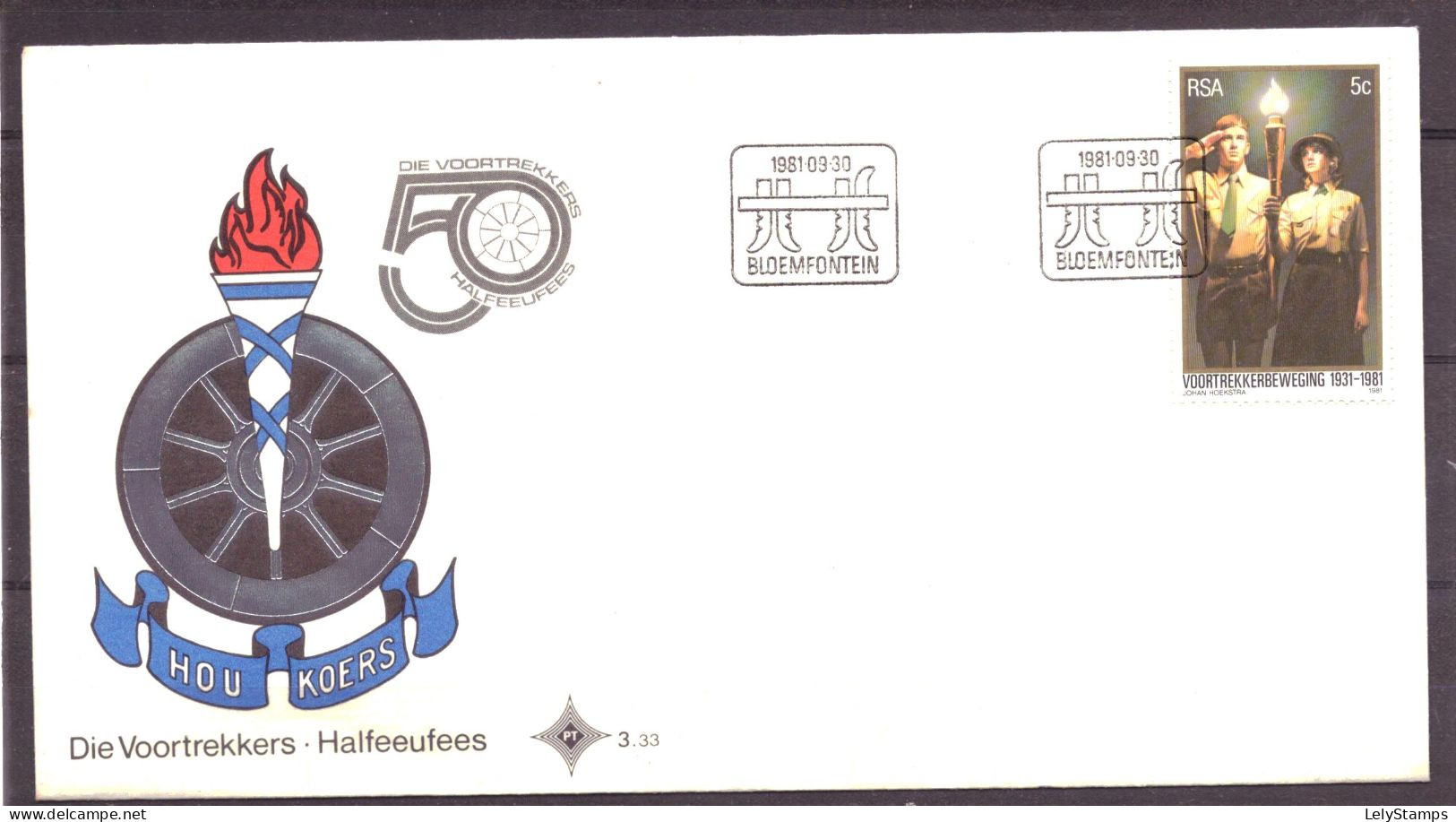 Zuid Afrika / South Africa 594 FDC 3.33 Voortrekkersbeweging (1981) - FDC