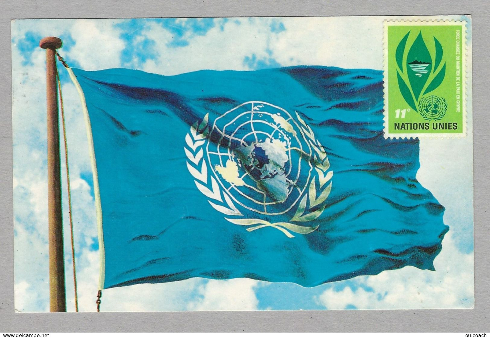Nations-Unies Carte, Drapeau, 137 - Andere & Zonder Classificatie