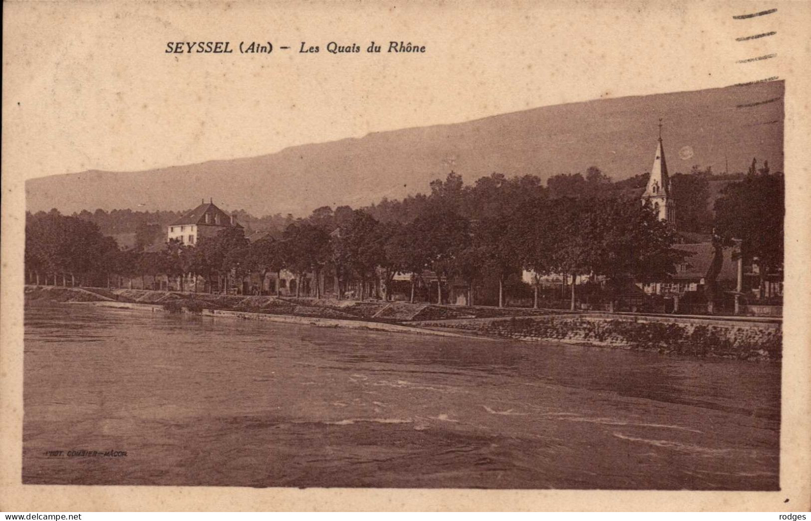 01 , Cpa  SEYSSEL , Les Quais Du Rhone  (32361.M.S2) - Seyssel