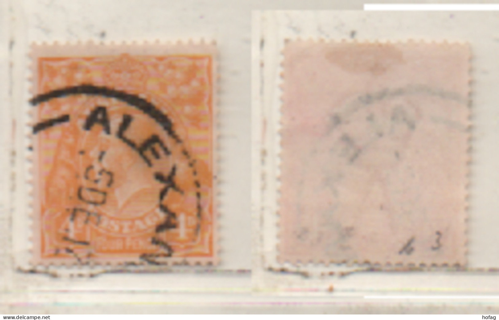 Australien 1916 George V MiNr.: 36Xb Gestempelt Australia Used Scott: 31a Sg: 22a - Used Stamps