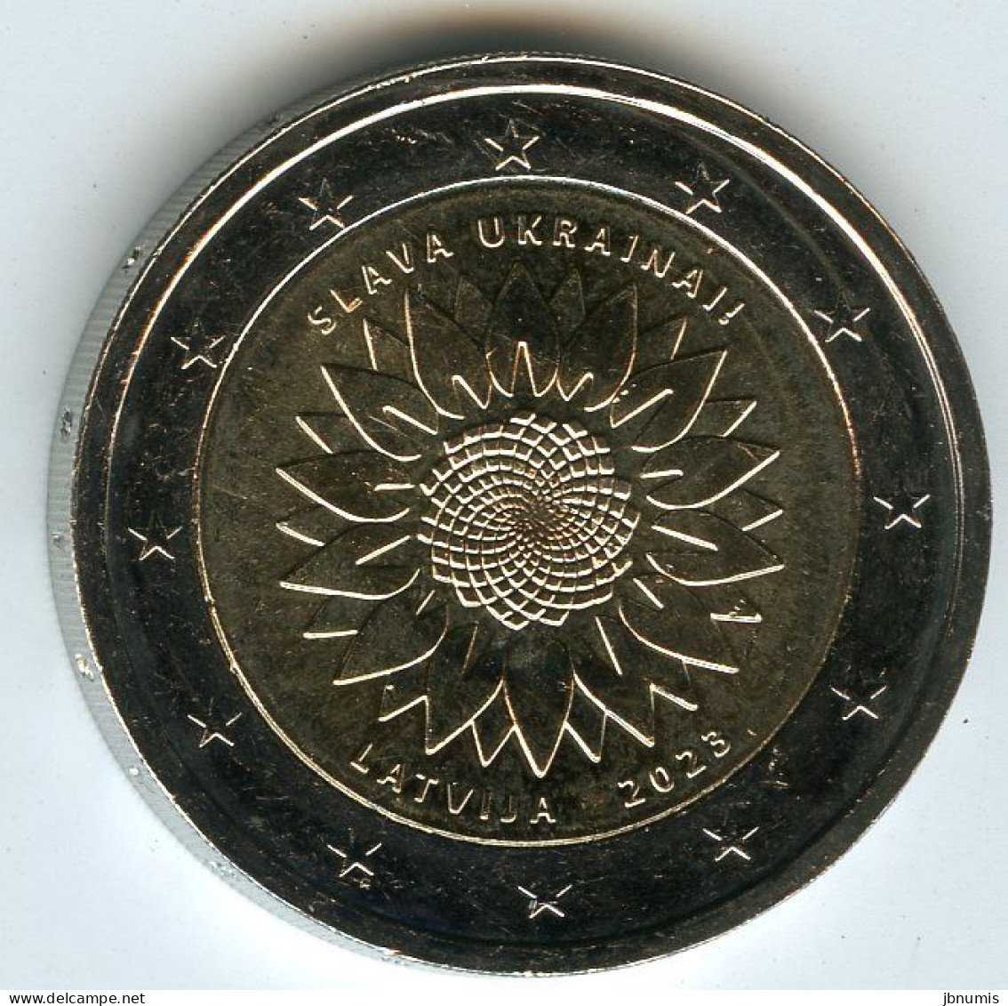 Lettonie Latvia 2 Euro 2023 Slava Ukraini UNC - Latvia