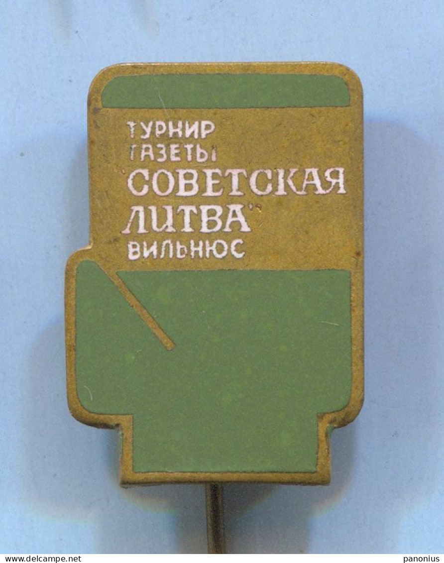 Boxing Box Boxen Pugilato - Tournament Vilnius Lithuania / USSR Championships, Enamel  Vintage Pin  Badge  Abzeichen - Boxen