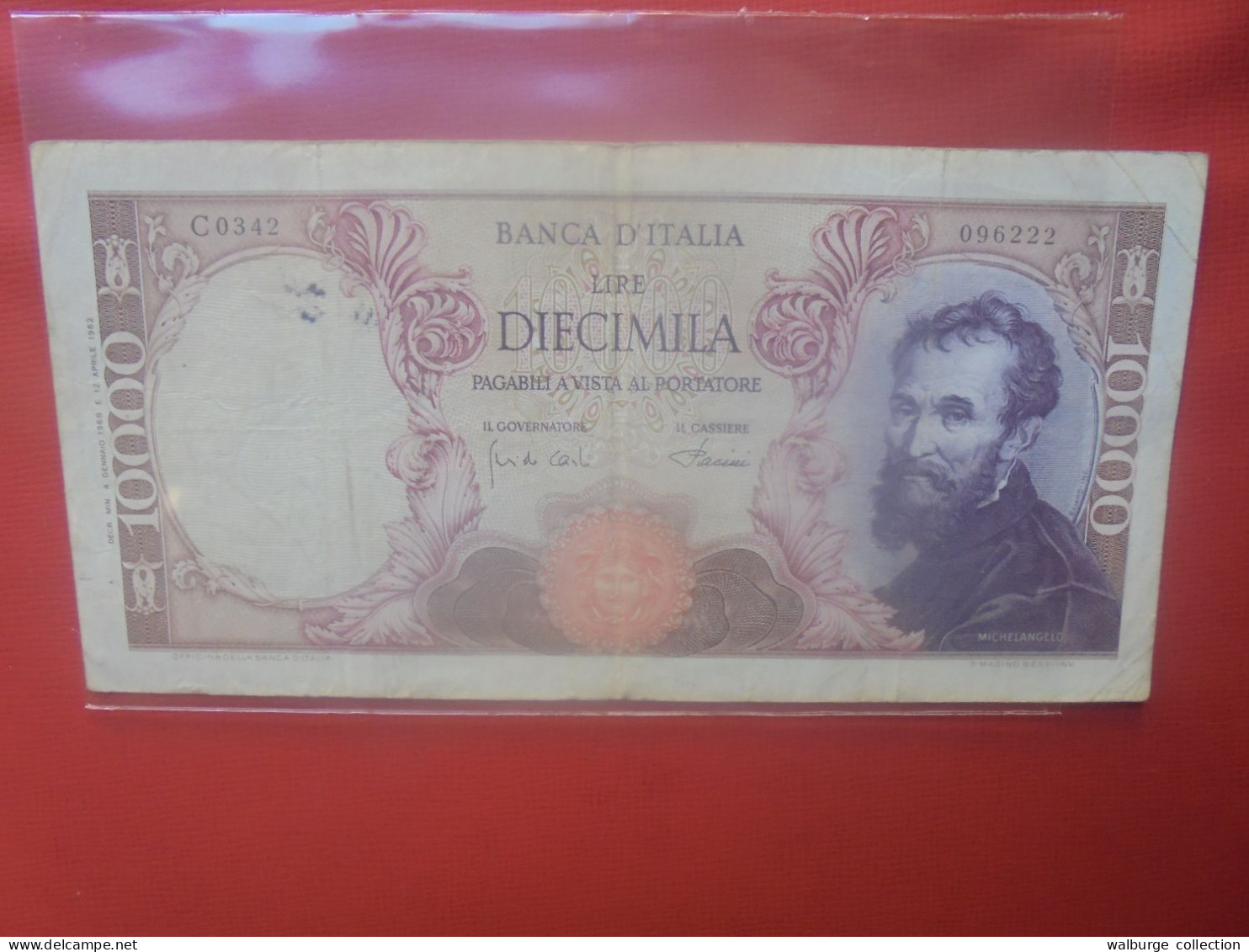 ITALIE 10.000 LIRE 1962-73 Circuler - 10.000 Lire