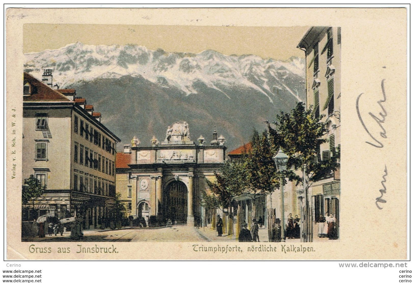 INNSBRUCK:  GRUSS  AUS ... -  TRIUMPHFORTE  -  NORDLICHE  KALKALPEN  -  KLEINFORMAT - Innsbruck