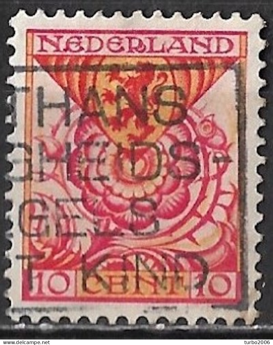 Plaatfout Rode Punt Onderaan De 1e E Van NEderland In 1925 Kinderzegels 10+ 2½ Cent Rood/geel NVPH 168 P 1 - Plaatfouten En Curiosa