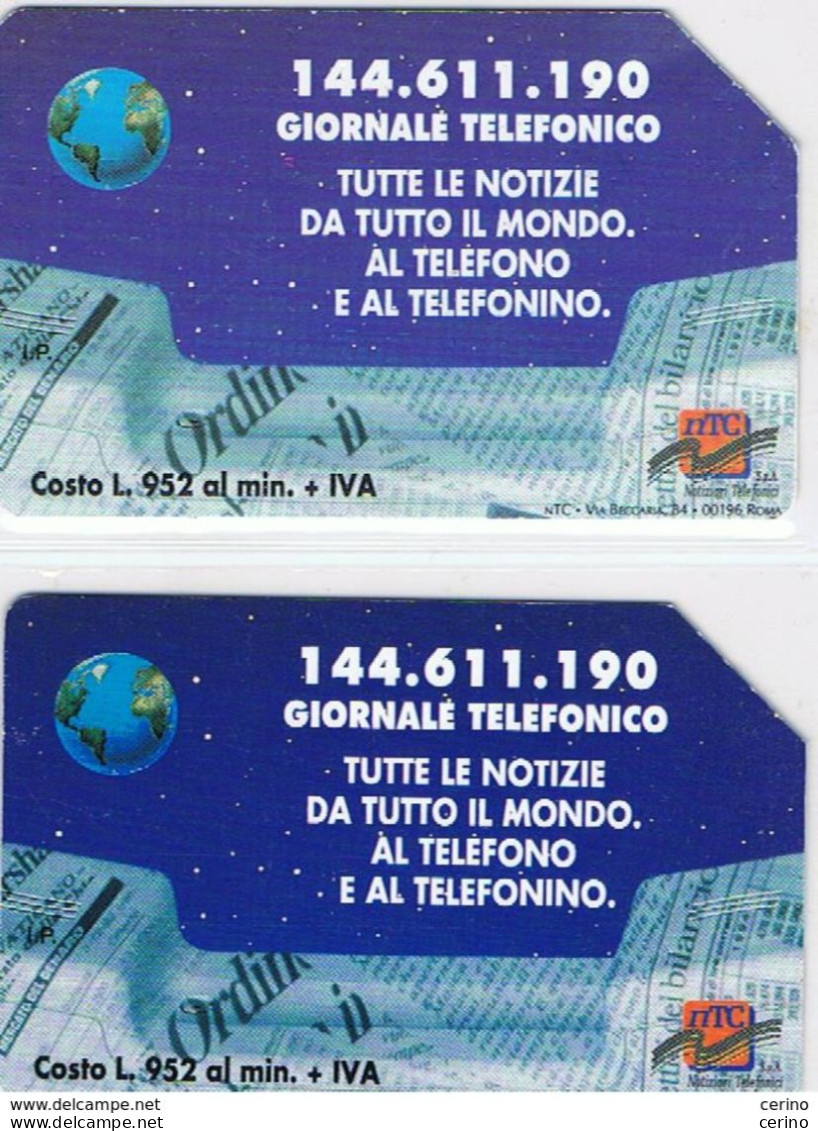 2  USATE   £. 5.000  + £. 10.000  -  31.12.1996  GIORNALE  TELEFONICO  -  S. CPL. - Öff. Sonderausgaben