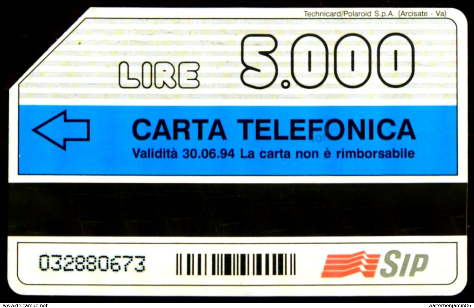 G 205 C&C 1232 SCHEDA TELEFONICA USATA COMPAGNA 5.000 L. TEP 30.06.94 - Öff. Diverse TK