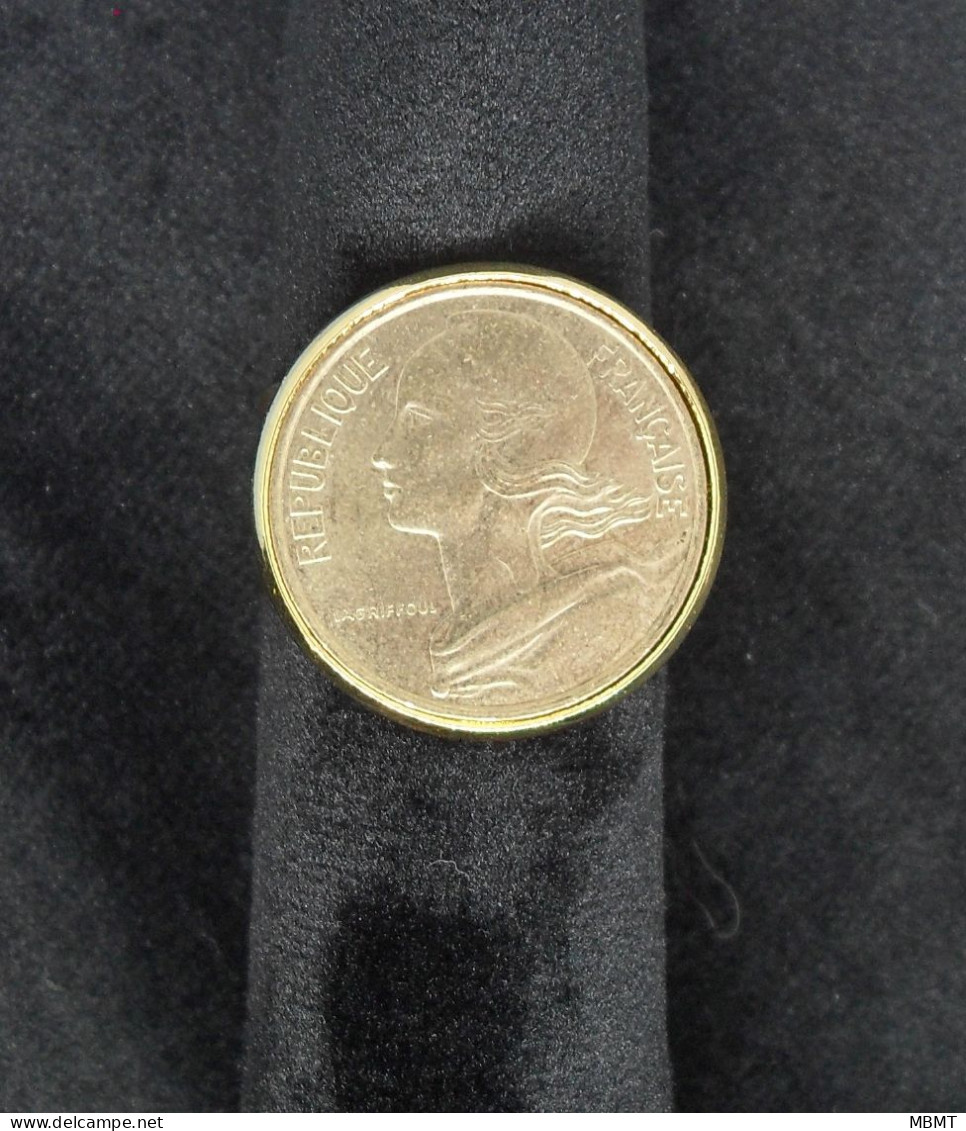 Bague 10 Centimes Marianne - Bijoux Avec Ancienne Monnaie Française - Ringe