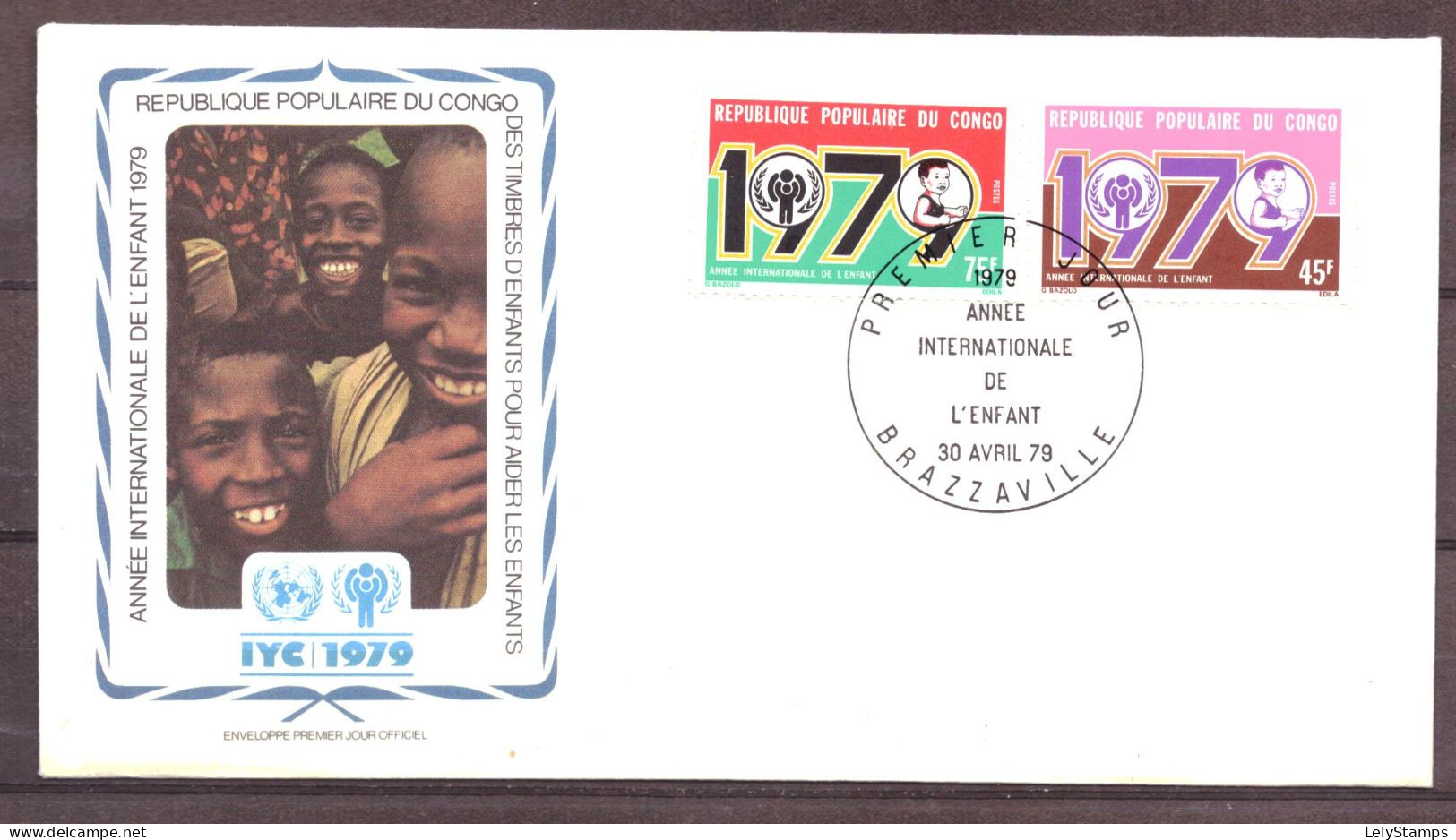 Congo 676 & 677 FDC Unwritten Year Of The Child IYC (1979) - FDC