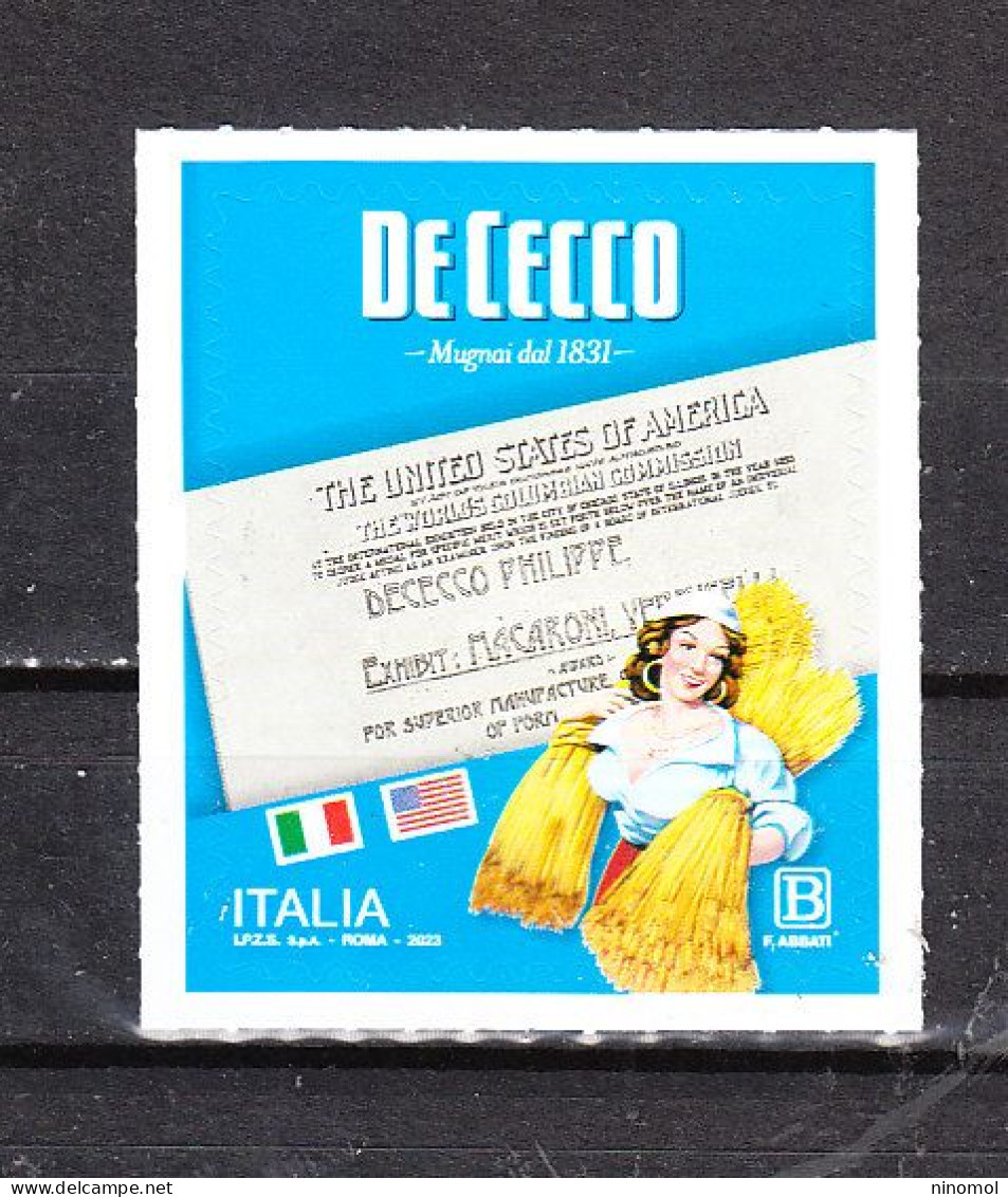Italia   -  2023. Pasta De Cecco. Italian Food Pasta. Self Adhesive.MNH - Alimentation