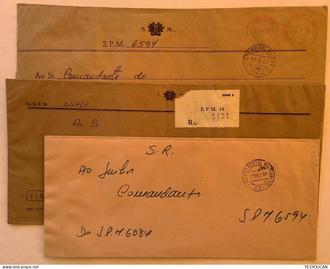 Moçambique 1966-70 SERVICO POSTAL MILITAR VIA DETA Official Cover  (Mozambique Portugal Guerra Colonial War Field Post - Mozambique