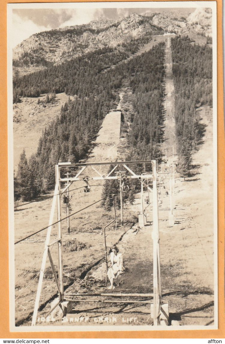 Banff Alberta Canada Old Real Photo Postcard - Banff