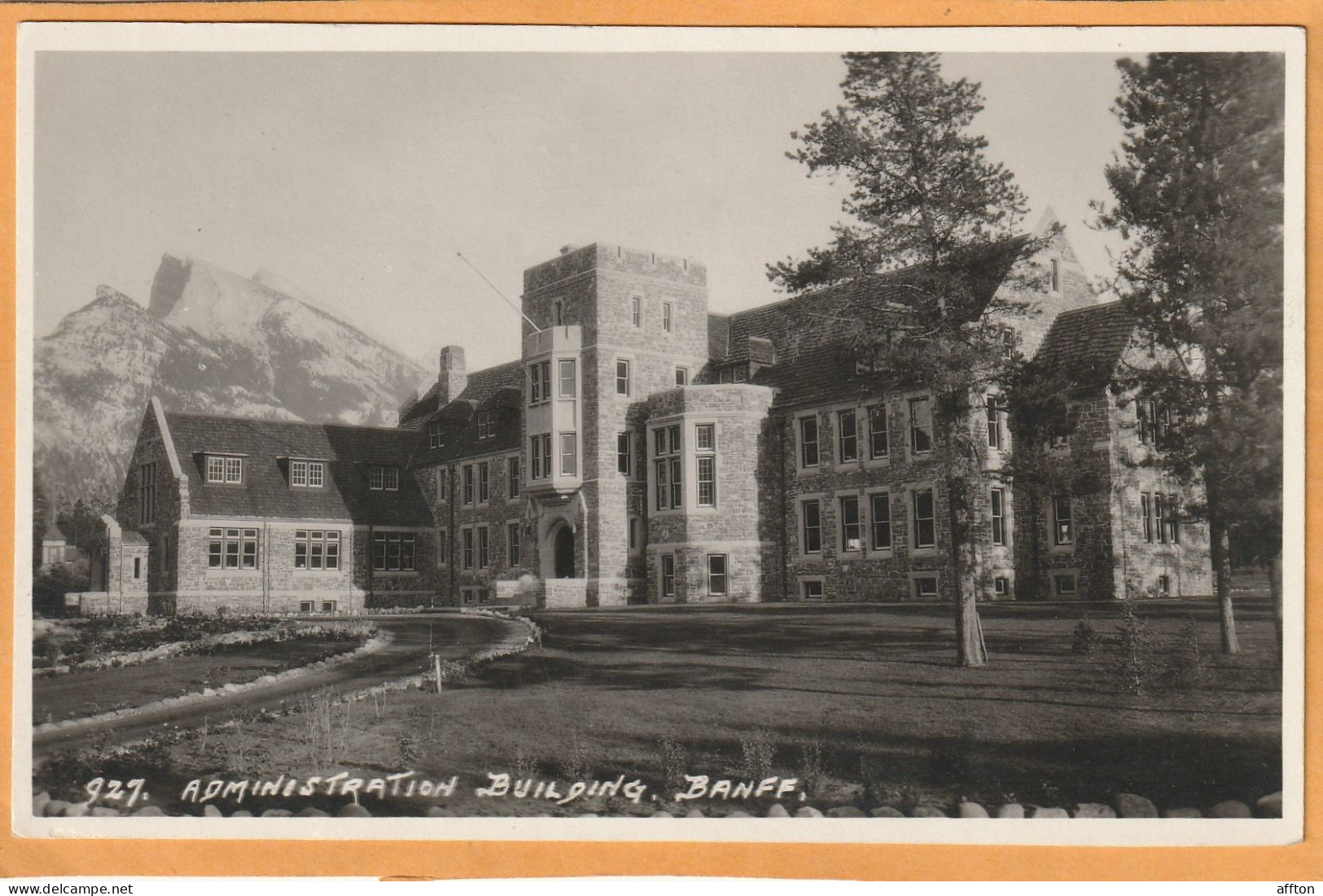 Banff Alberta Canada Old Real Photo Postcard - Banff