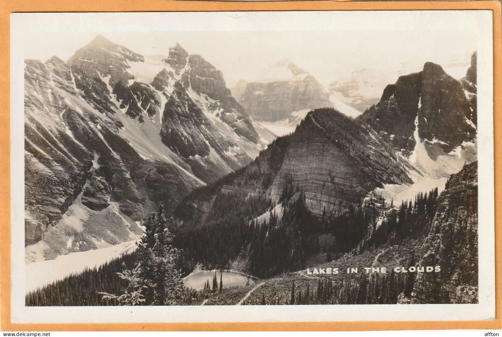 Banff Alberta Canada Old Real Photo Postcard - Banff