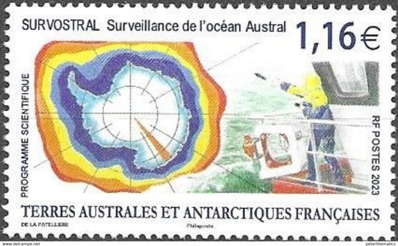 FRENCH ANTARCTIC, TAAF, 2023, MNH, OCEAN SURVEILLANCE,1v - Andere & Zonder Classificatie