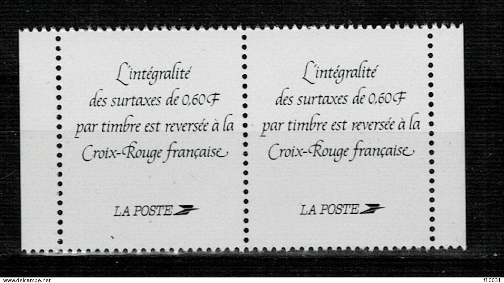 La Poste Croix Rouge - Red Cross