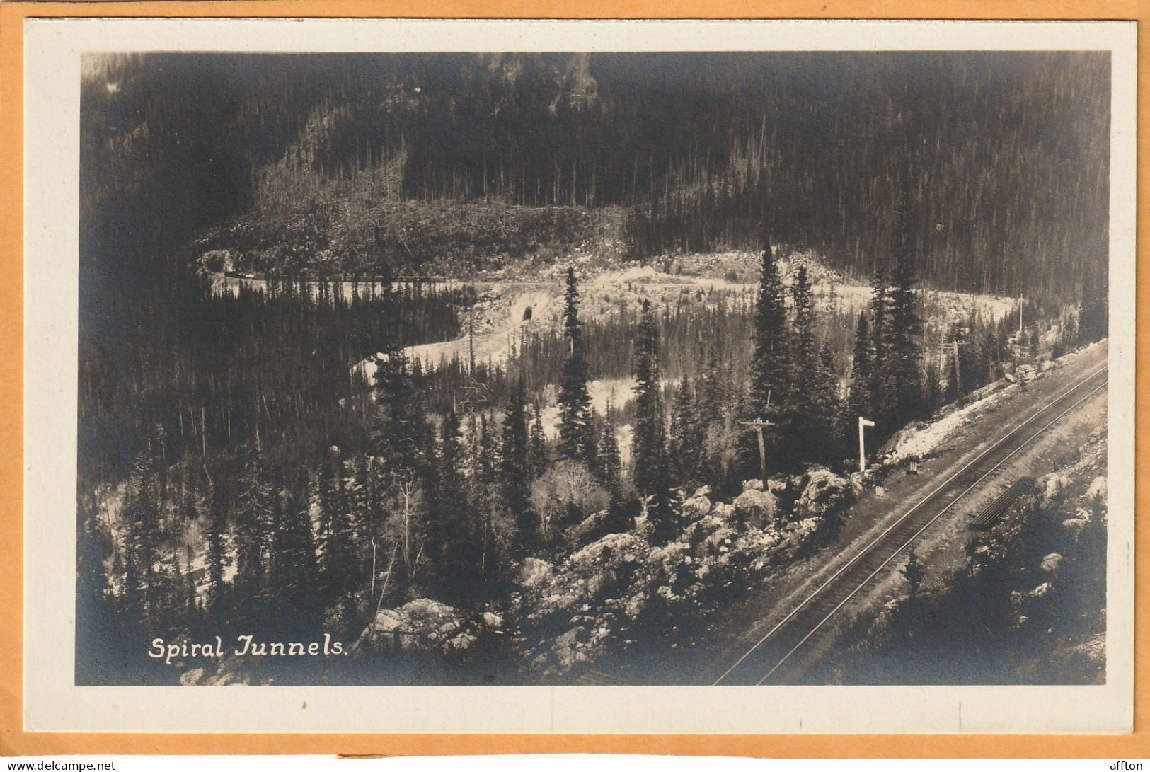 Banff Alberta Canada Old Real Photo Postcard - Banff