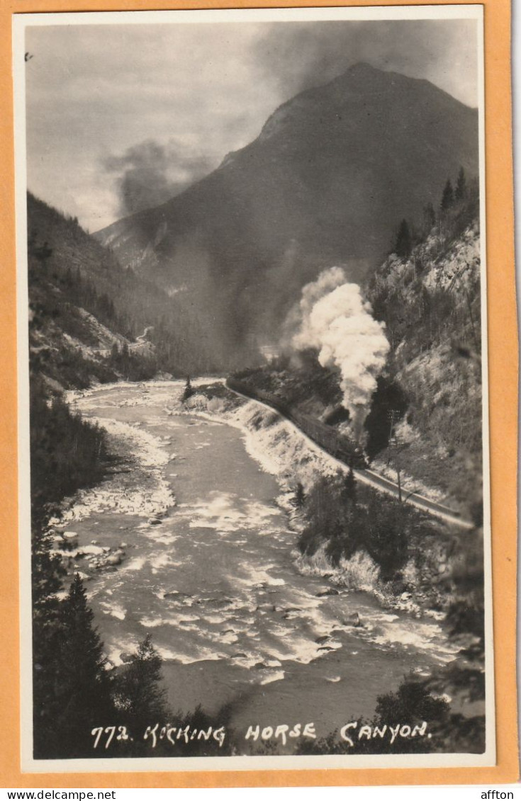 Banff Alberta Canada Old Real Photo Postcard - Banff