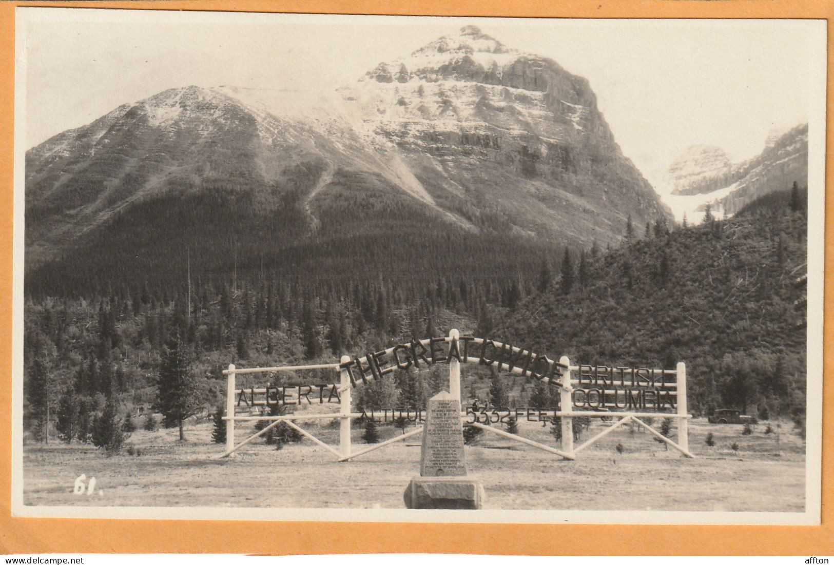 Banff Alberta Canada Old Real Photo Postcard - Banff