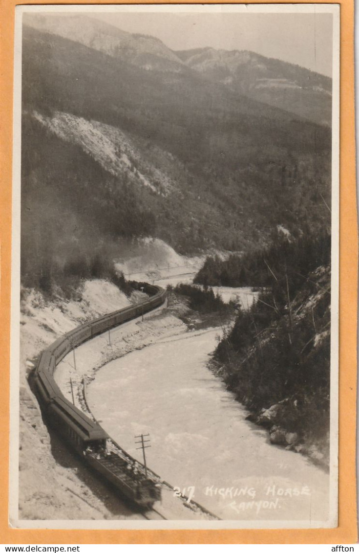 Banff Alberta Canada Old Real Photo Postcard - Banff