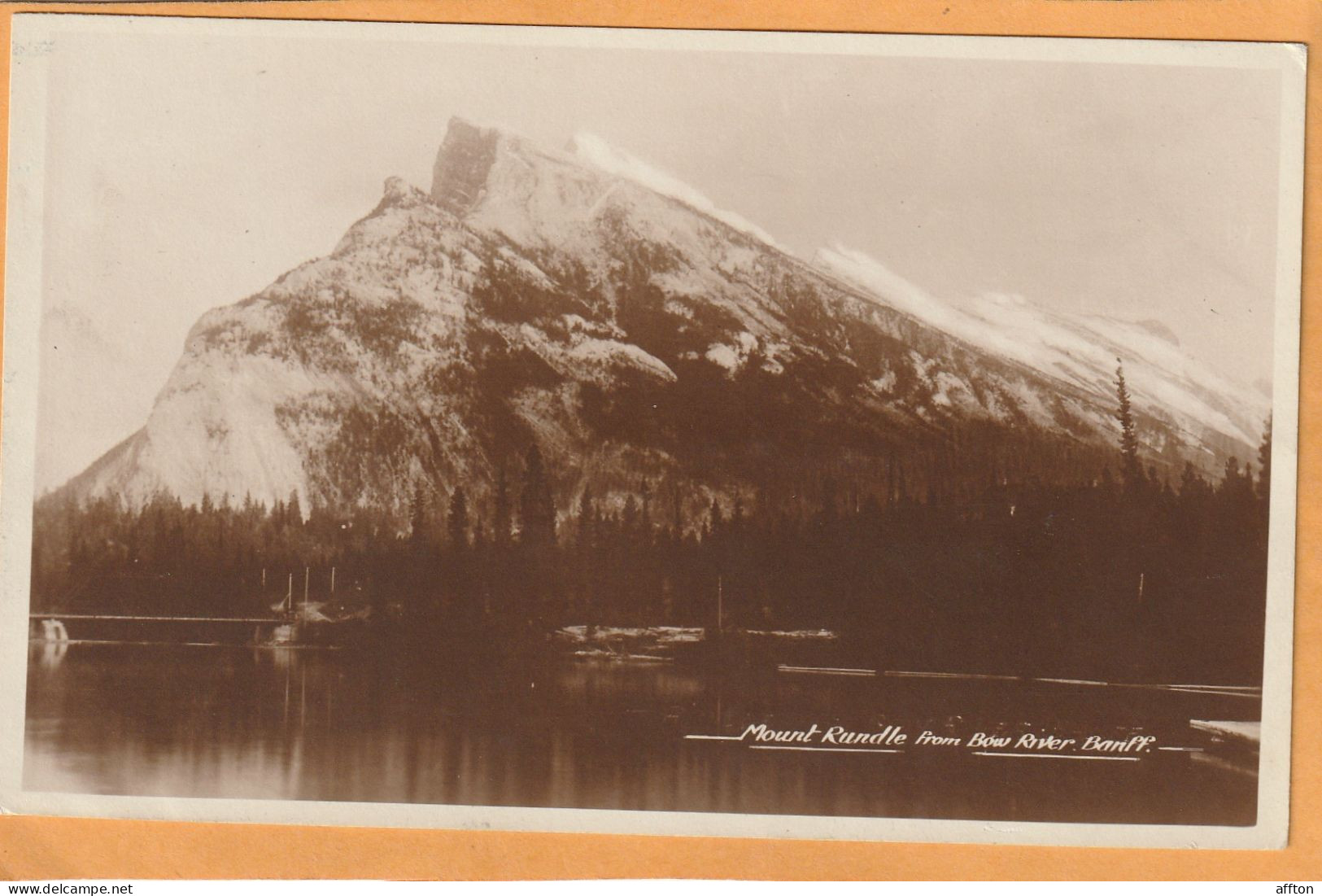 Banff Alberta Canada Old Real Photo Postcard - Banff