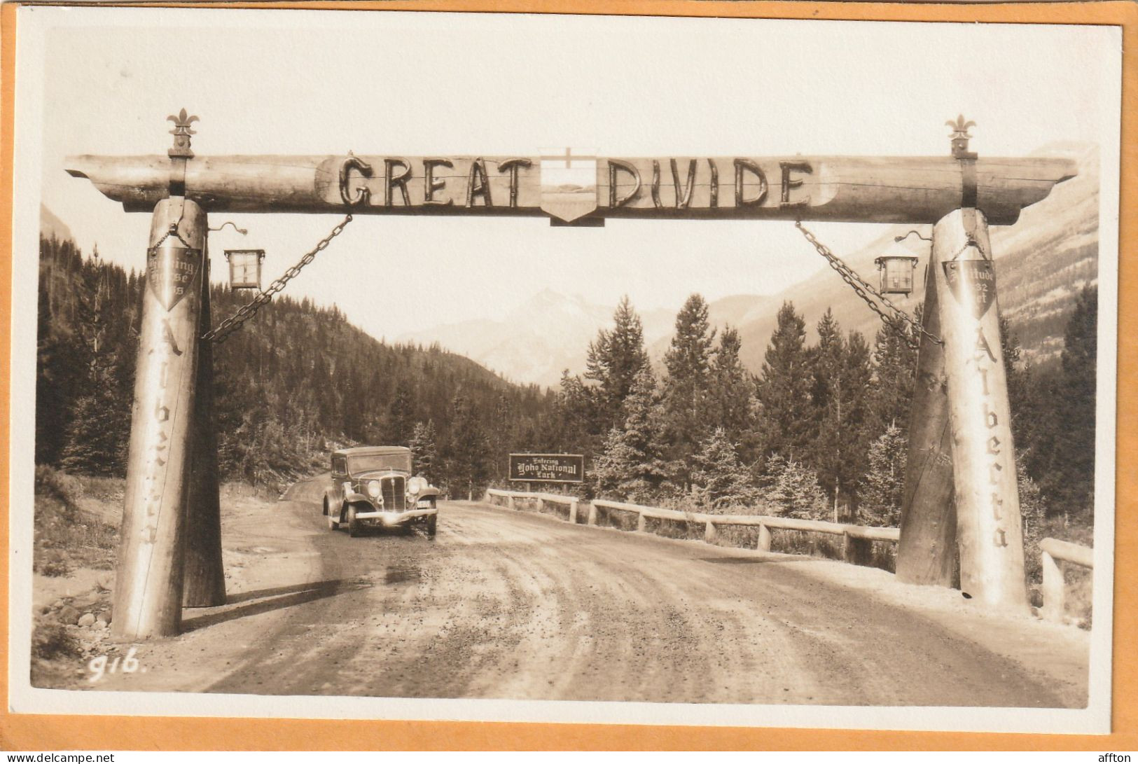 Banff Alberta Canada Old Real Photo Postcard - Banff