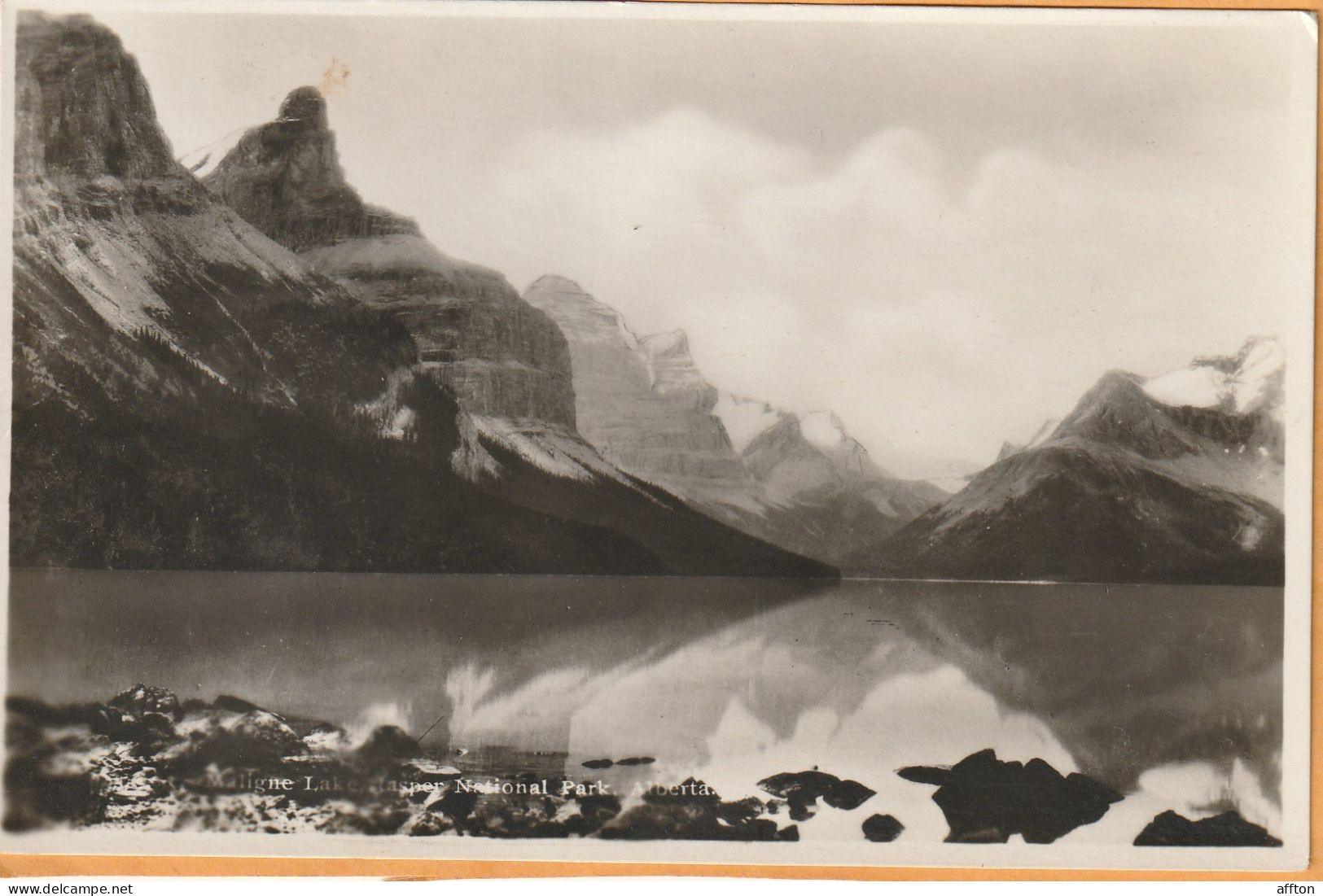 Banff Alberta Canada Old Real Photo Postcard - Banff