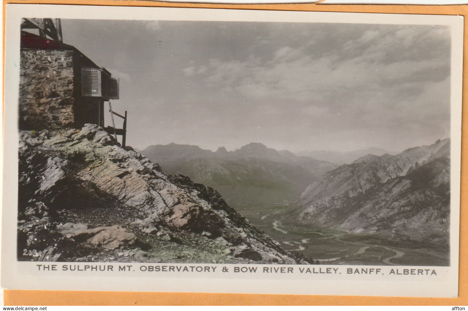 Banff Alberta Canada Old Real Photo Postcard - Banff