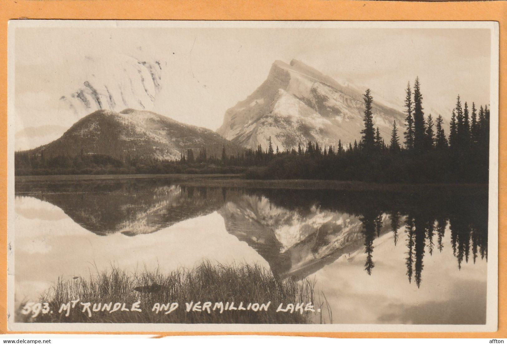 Banff Alberta Canada Old Real Photo Postcard - Banff