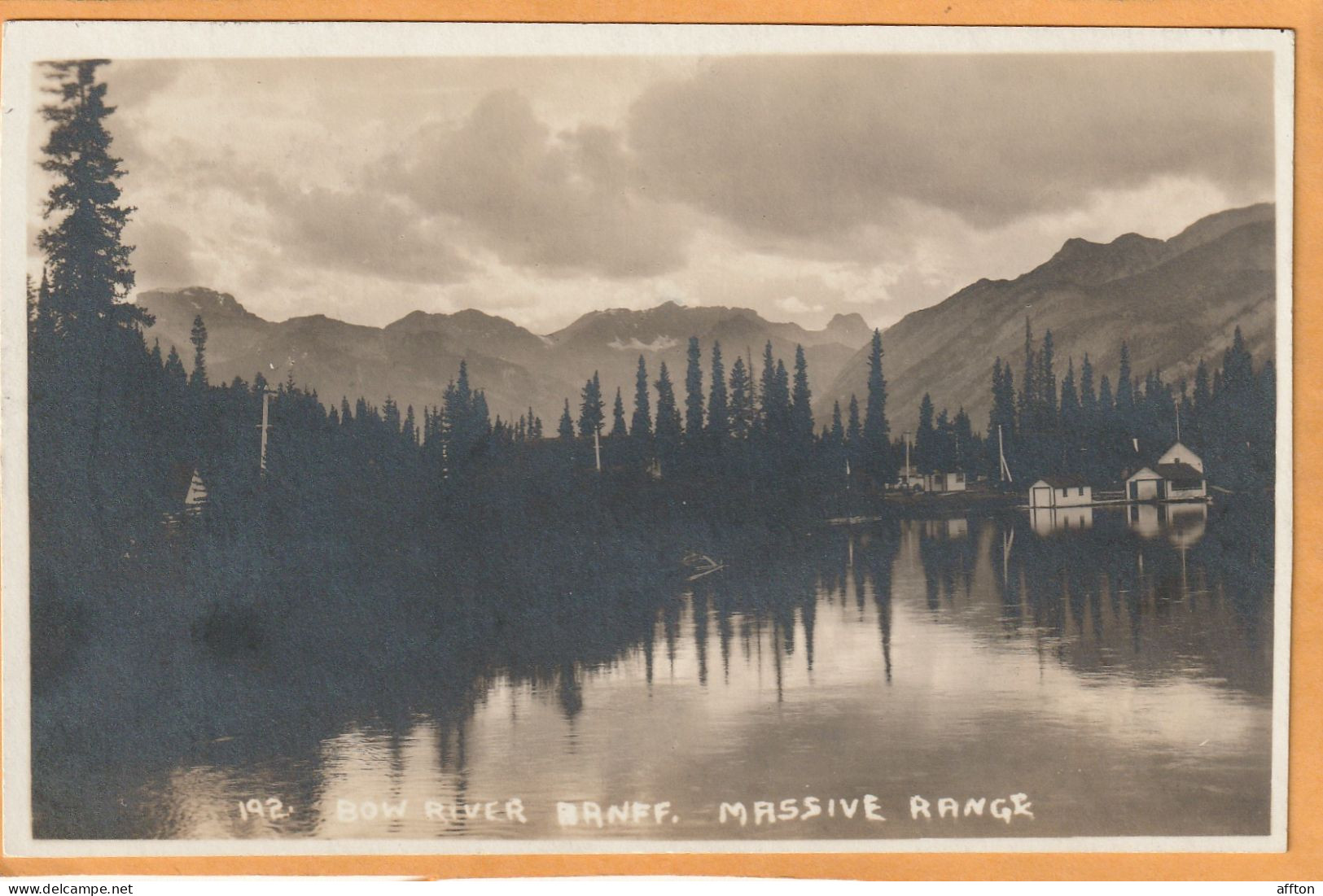 Banff Alberta Canada Old Real Photo Postcard - Banff