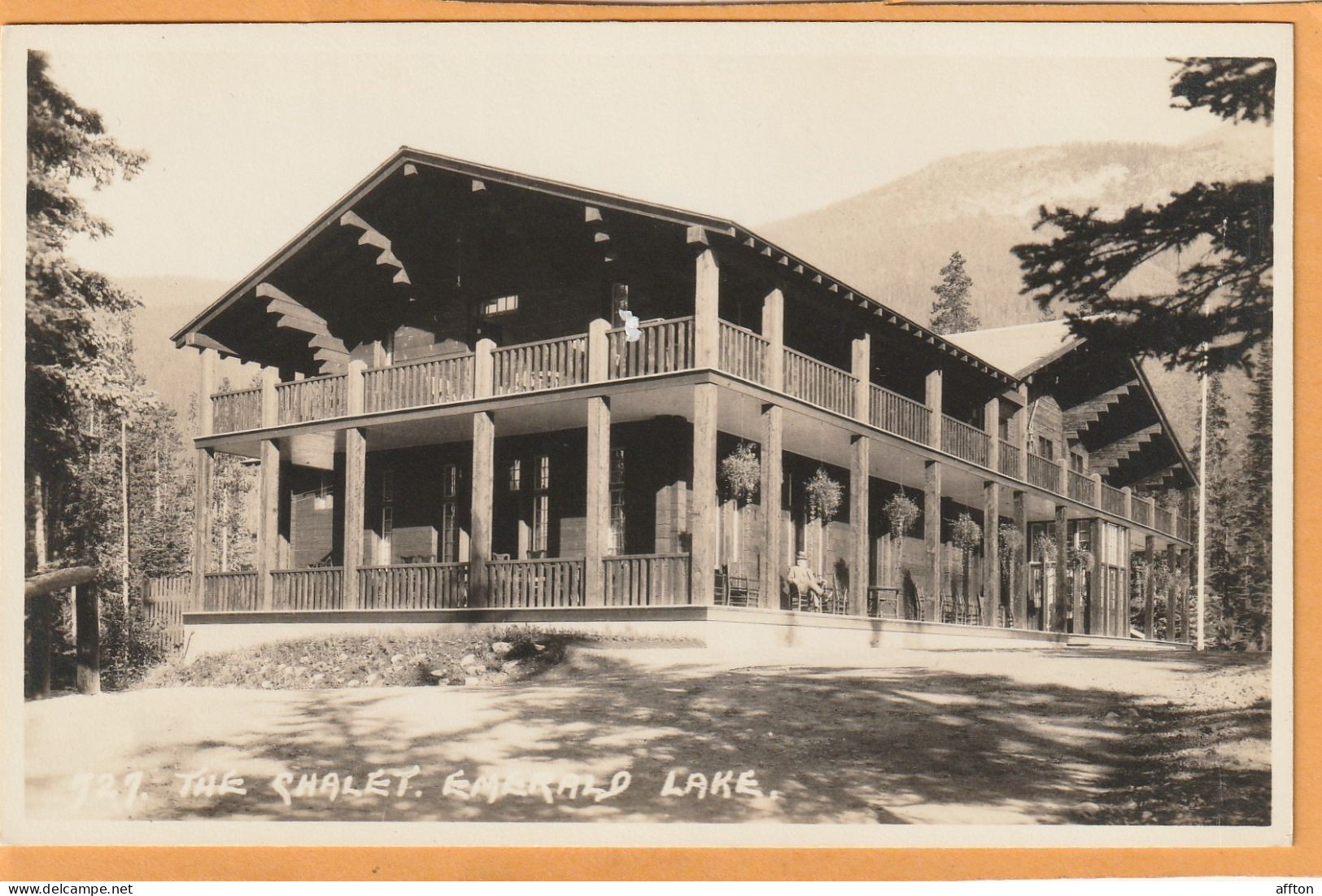 Banff Alberta Canada Old Real Photo Postcard - Banff