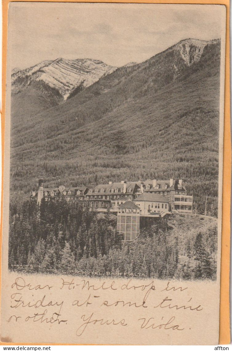 Banff Alberta Canada 1905 Postcard - Banff