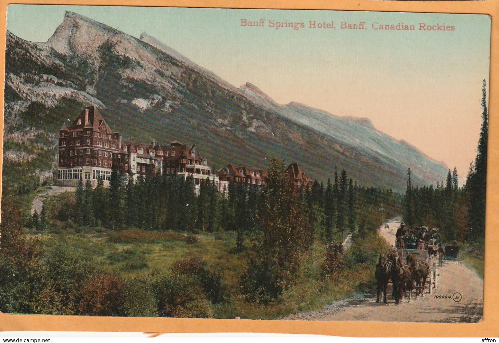 Banff Alberta Canada 1908 Postcard - Banff