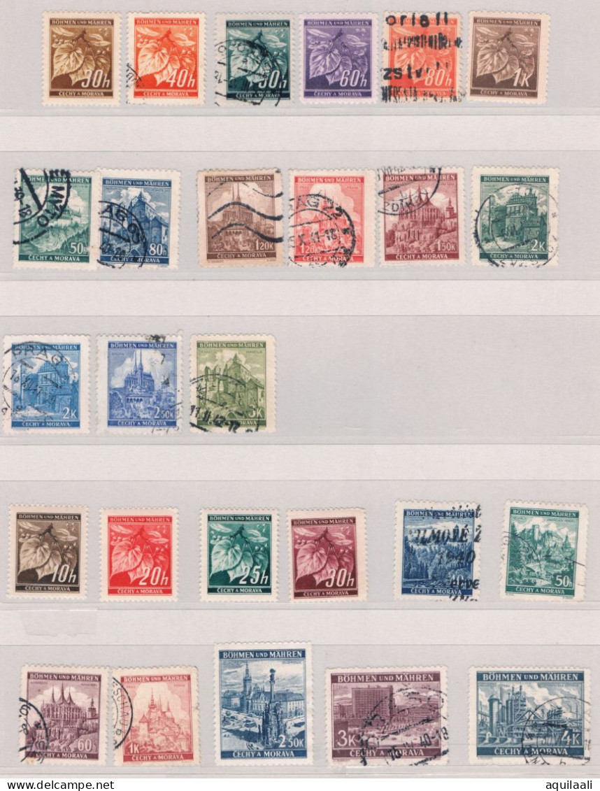 Germania Occupazione 1939/42. Bohemia, 2 Serie Non Complete. - Gebraucht