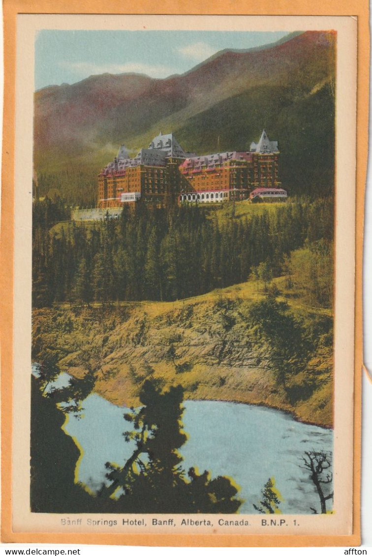 Banff Alberta Canada Old Postcard - Banff