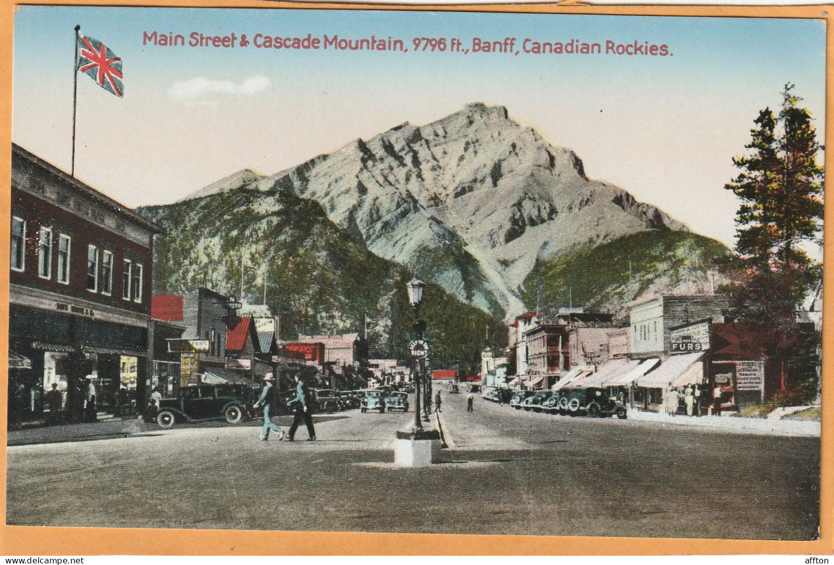 Banff Alberta Canada 1920 Postcard - Banff