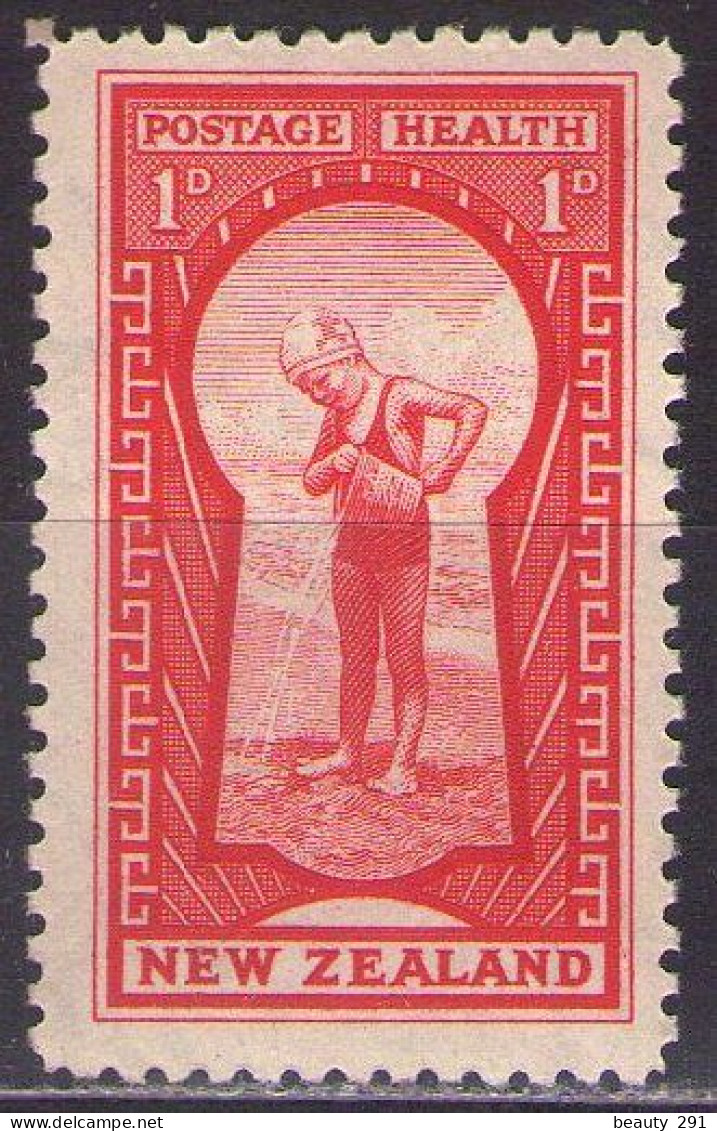 New Zealand 1935 Health - The Key To Health MNH** - Neufs