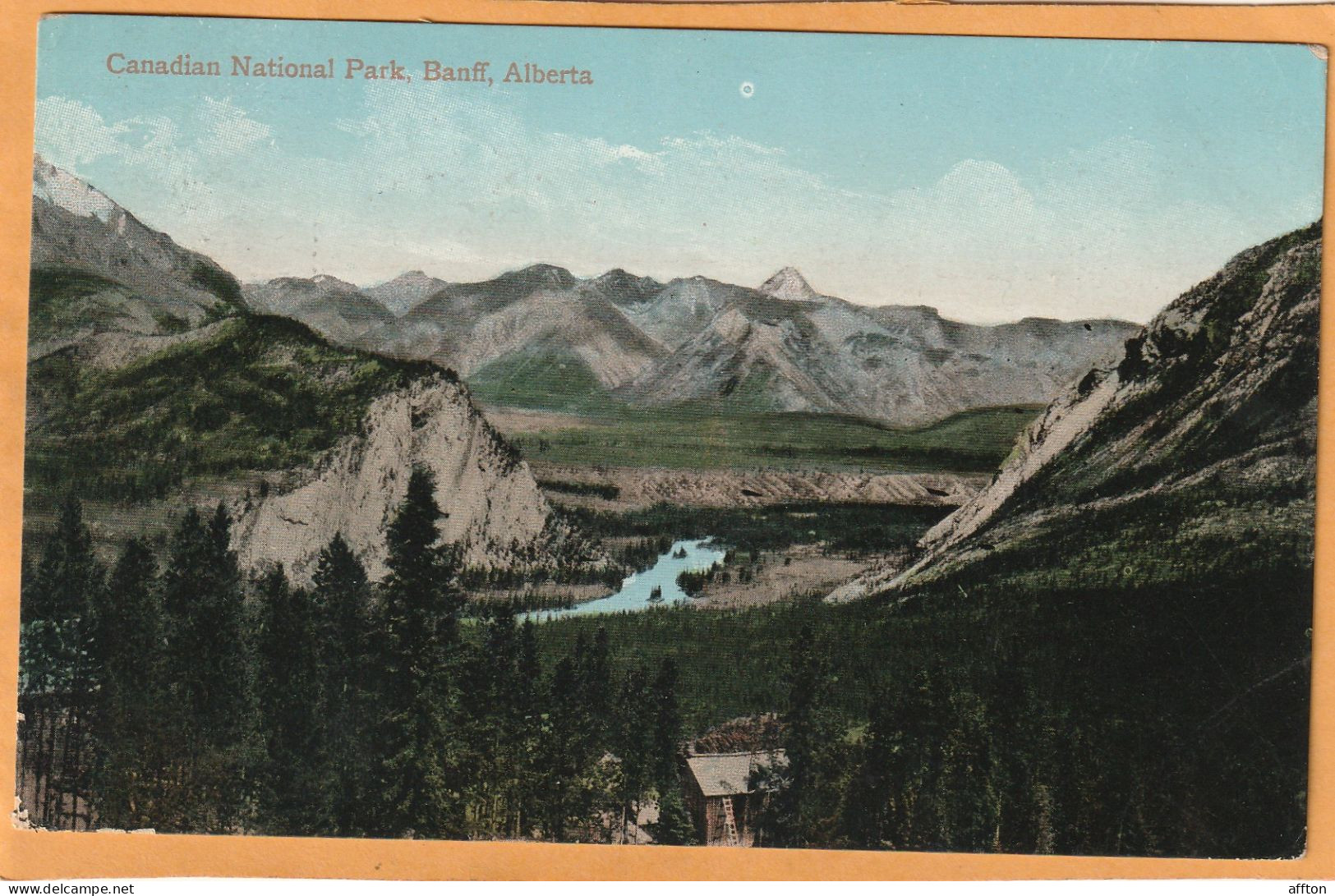 Banff Alberta Canada 1909 Postcard - Banff