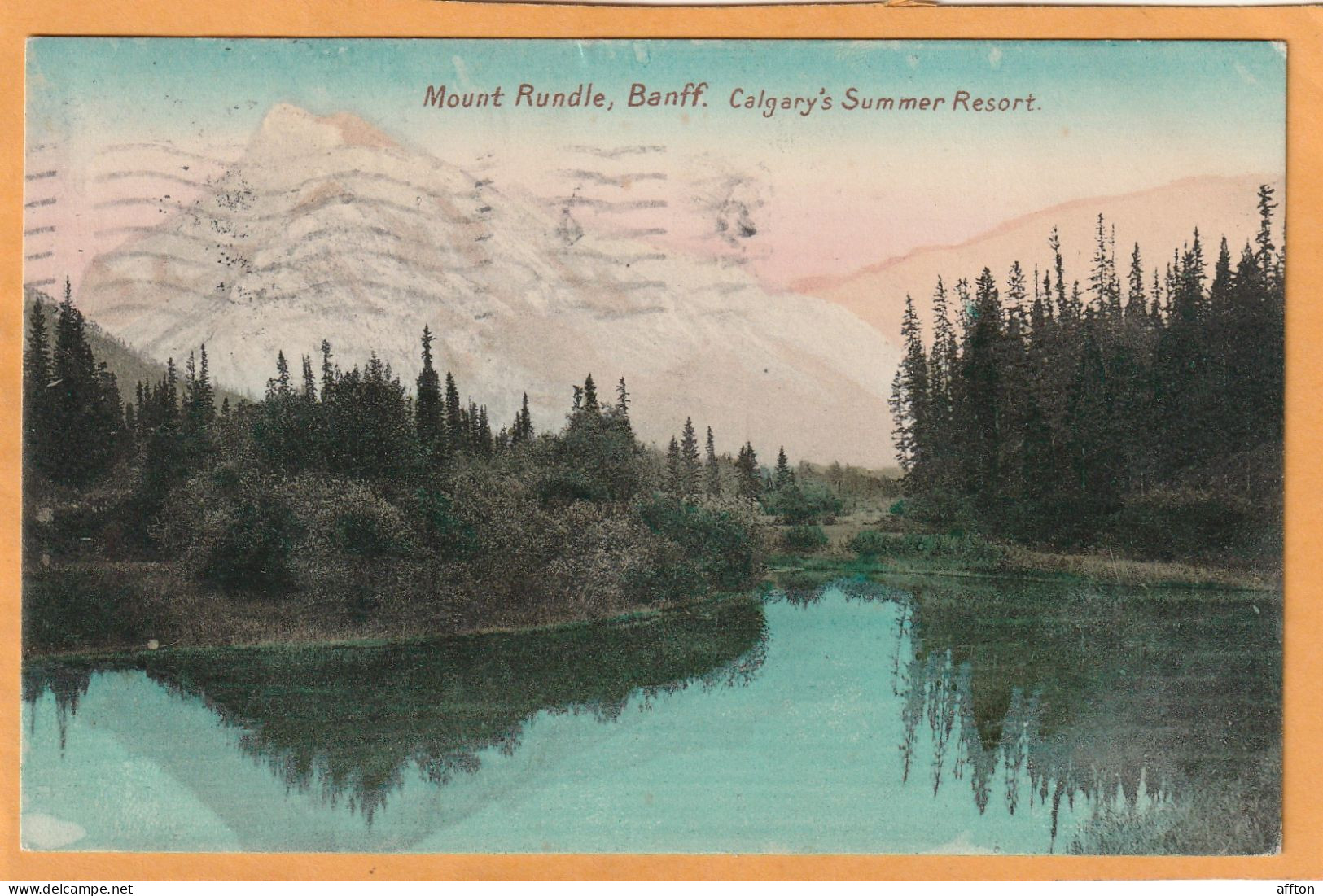Banff Alberta Canada 1908 Postcard - Banff