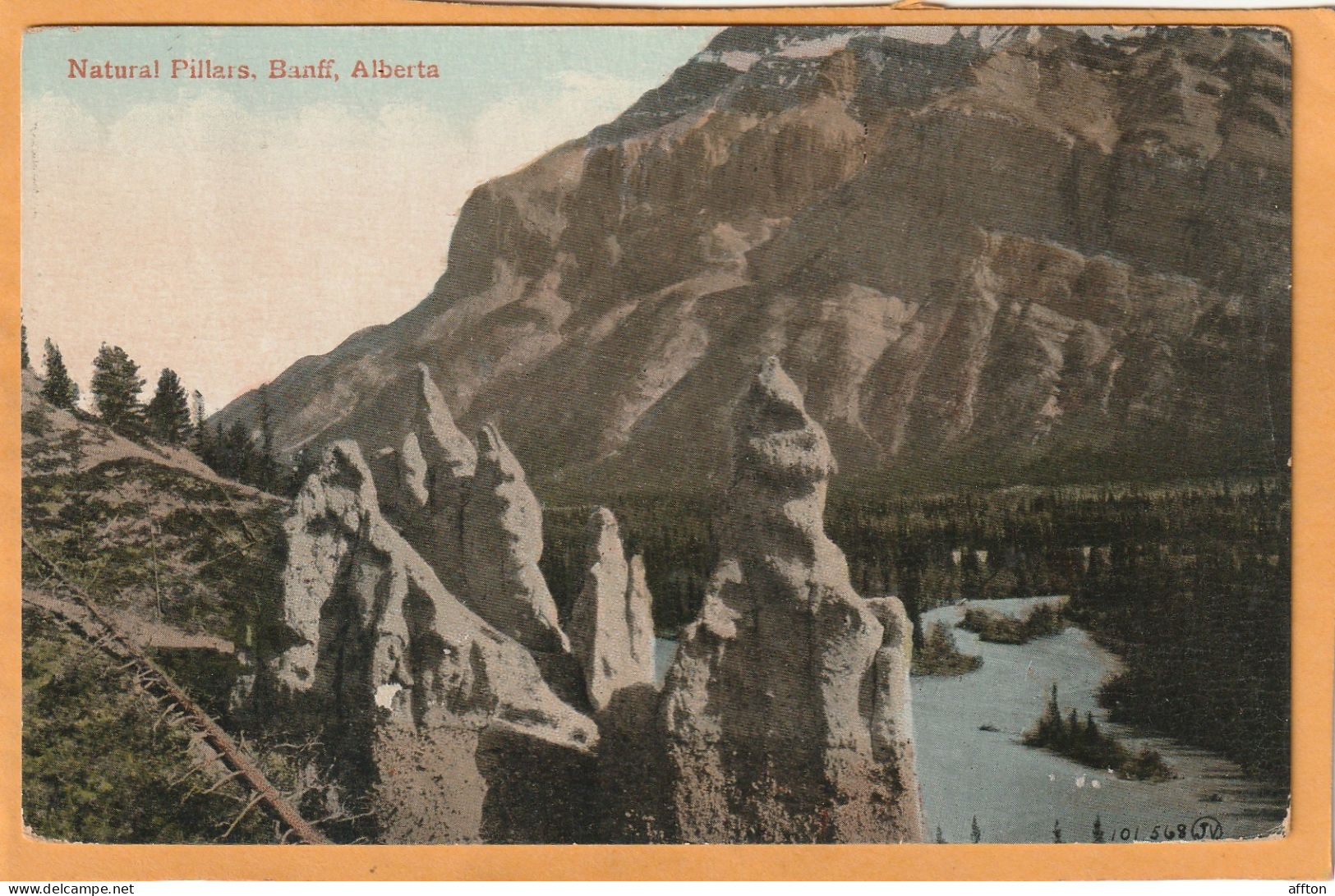 Banff Alberta Canada 1908 Postcard - Banff