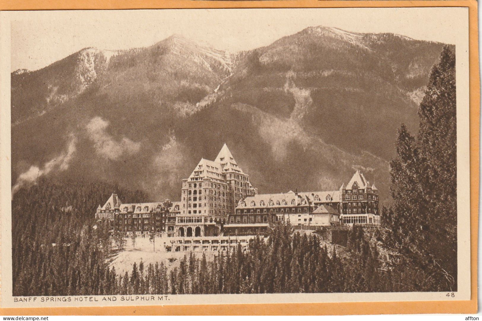 Banff Alberta Canada Old Postcard - Banff