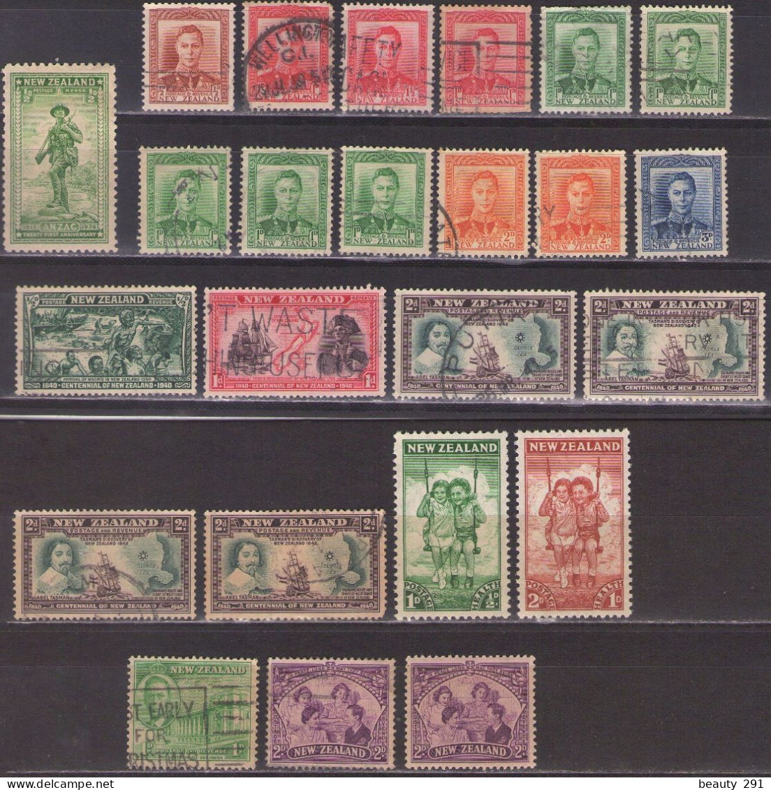 New Zealand 1936-1946 3xMNH**,MH*,USED - Nuevos