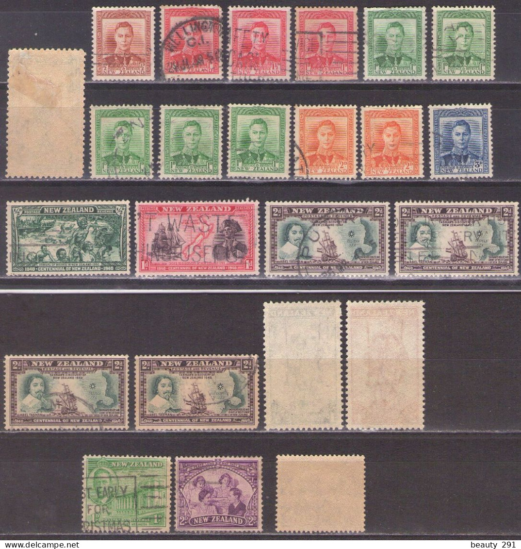 New Zealand 1936-1946 3xMNH**,MH*,USED - Ungebraucht