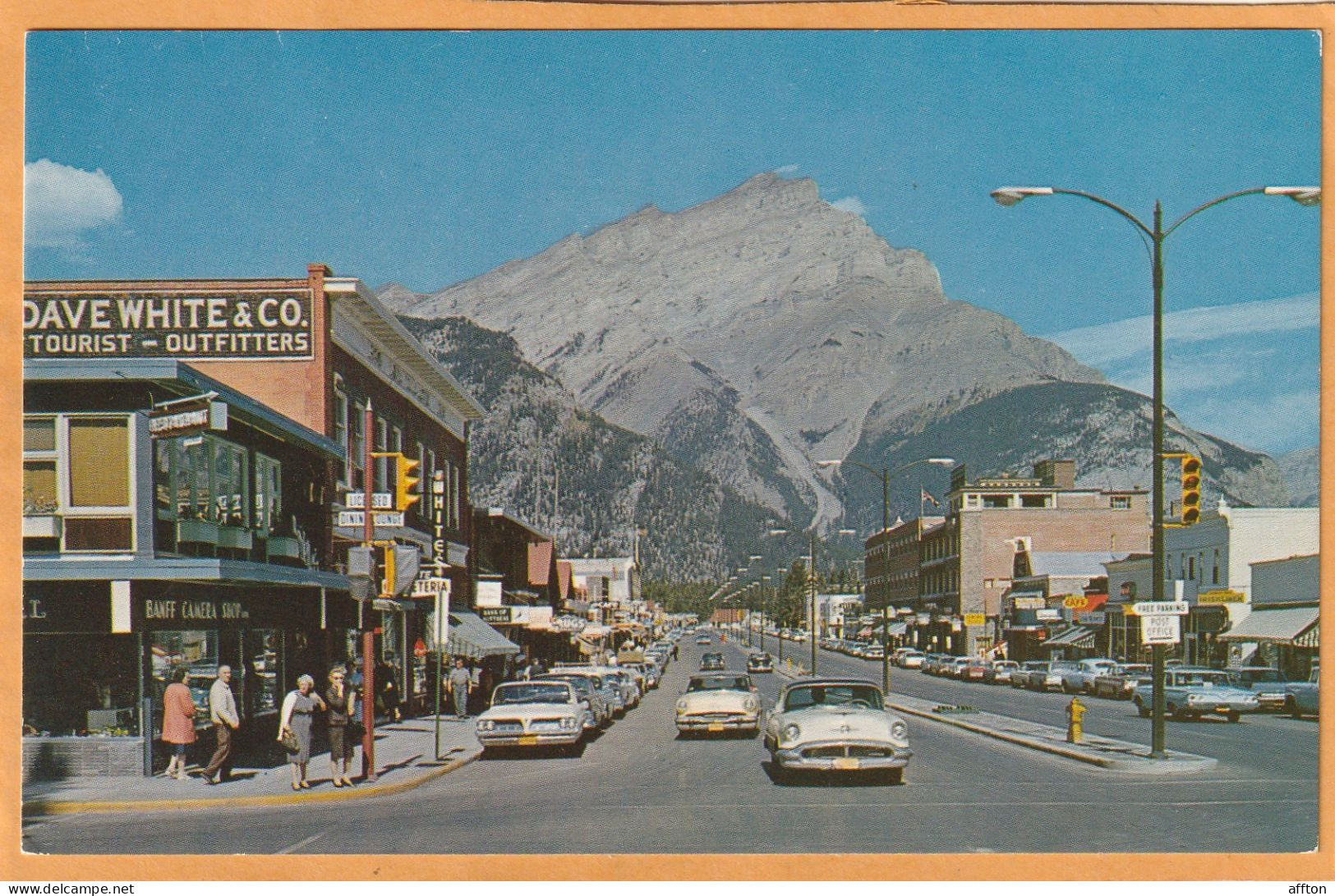 Banff Alberta Canada Old Postcard - Banff