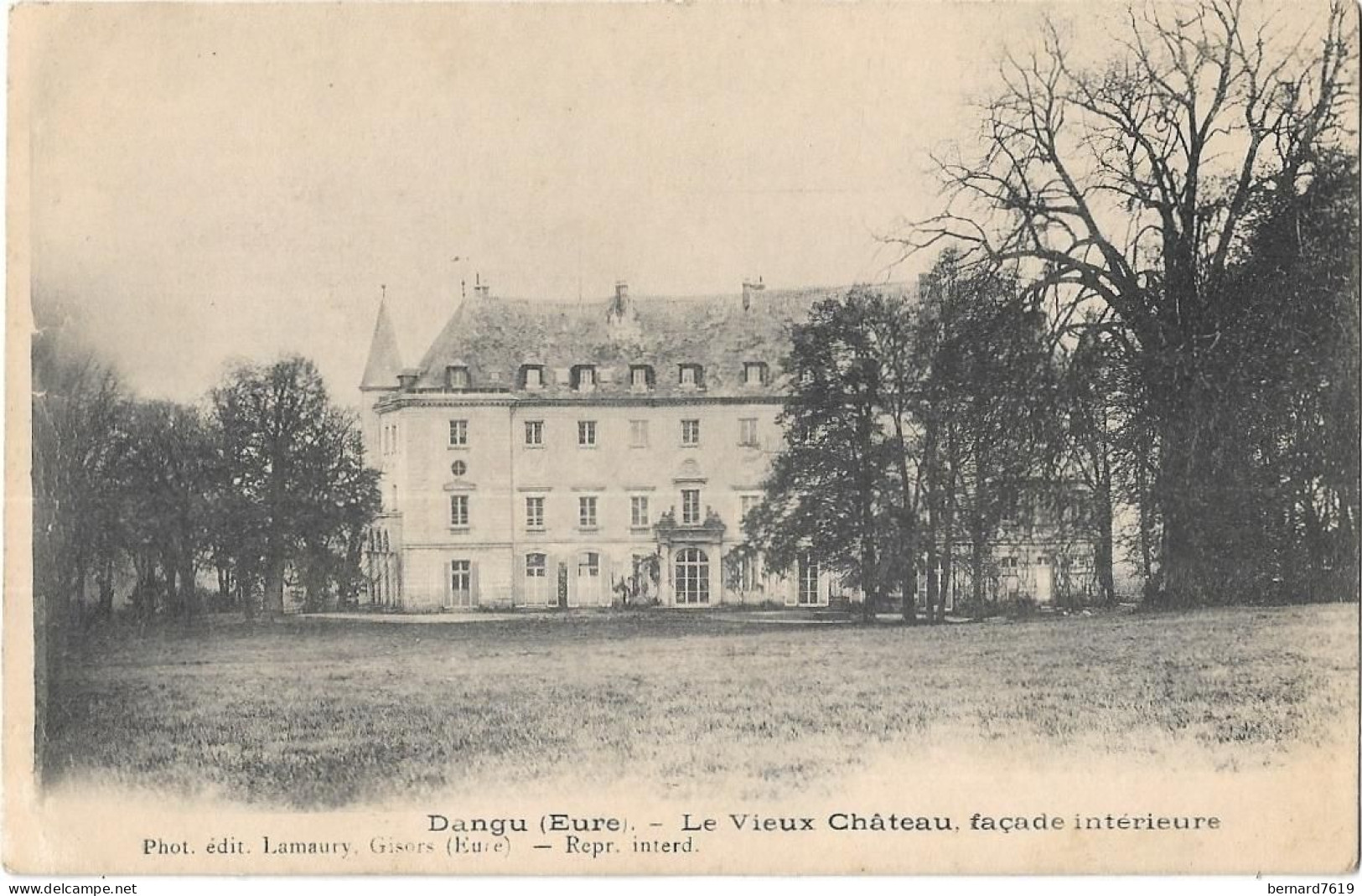 27  Dangu -  Le Vieux Chateau  ,  Facade Interieure - Dangu