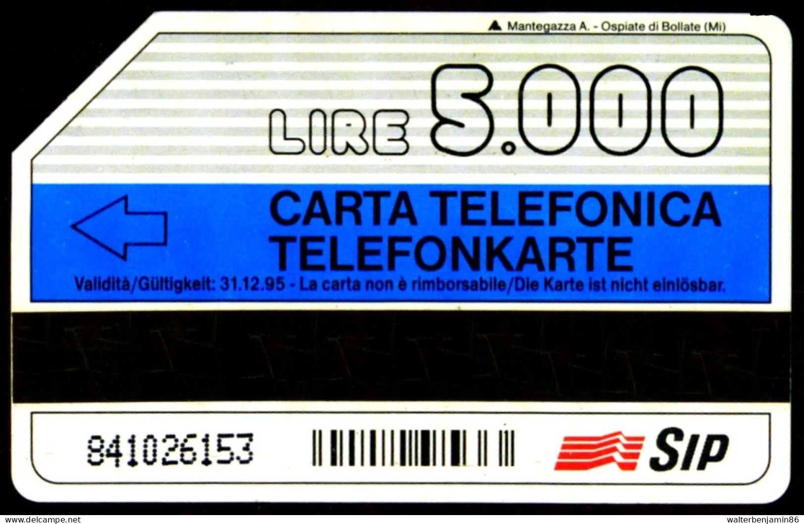 G AA 32 C&C 1266 SCHEDA TELEFONICA USATA COMPAGNA 31.12.95 5 MAN BILINGUE 2^A QUALITA' - Öff. Diverse TK