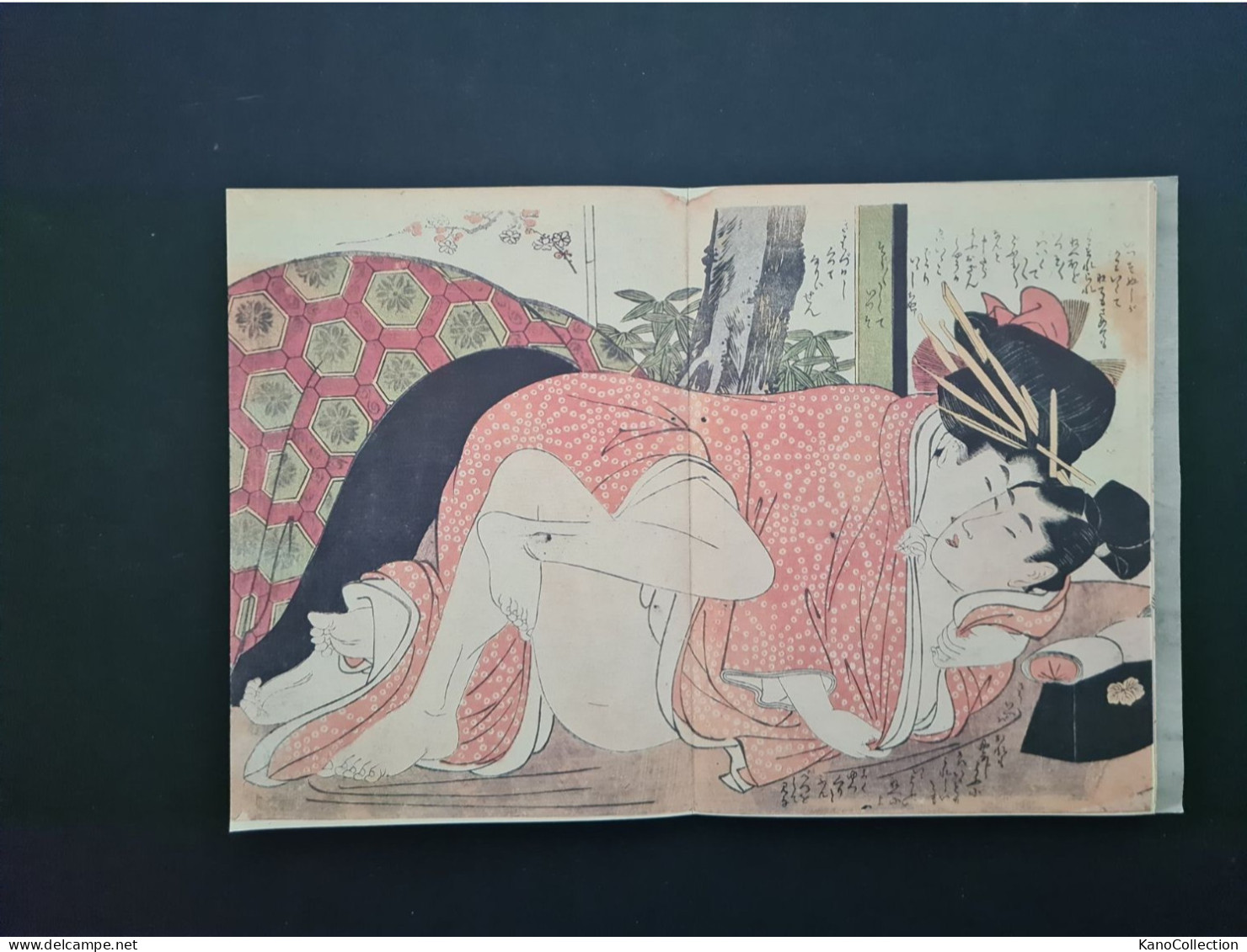 Kitagawa Utamaro, Farbiges Erotisches Leporello. Colour Erotic Fold Out Print, S. Auch Beschreibung - Malerei & Skulptur