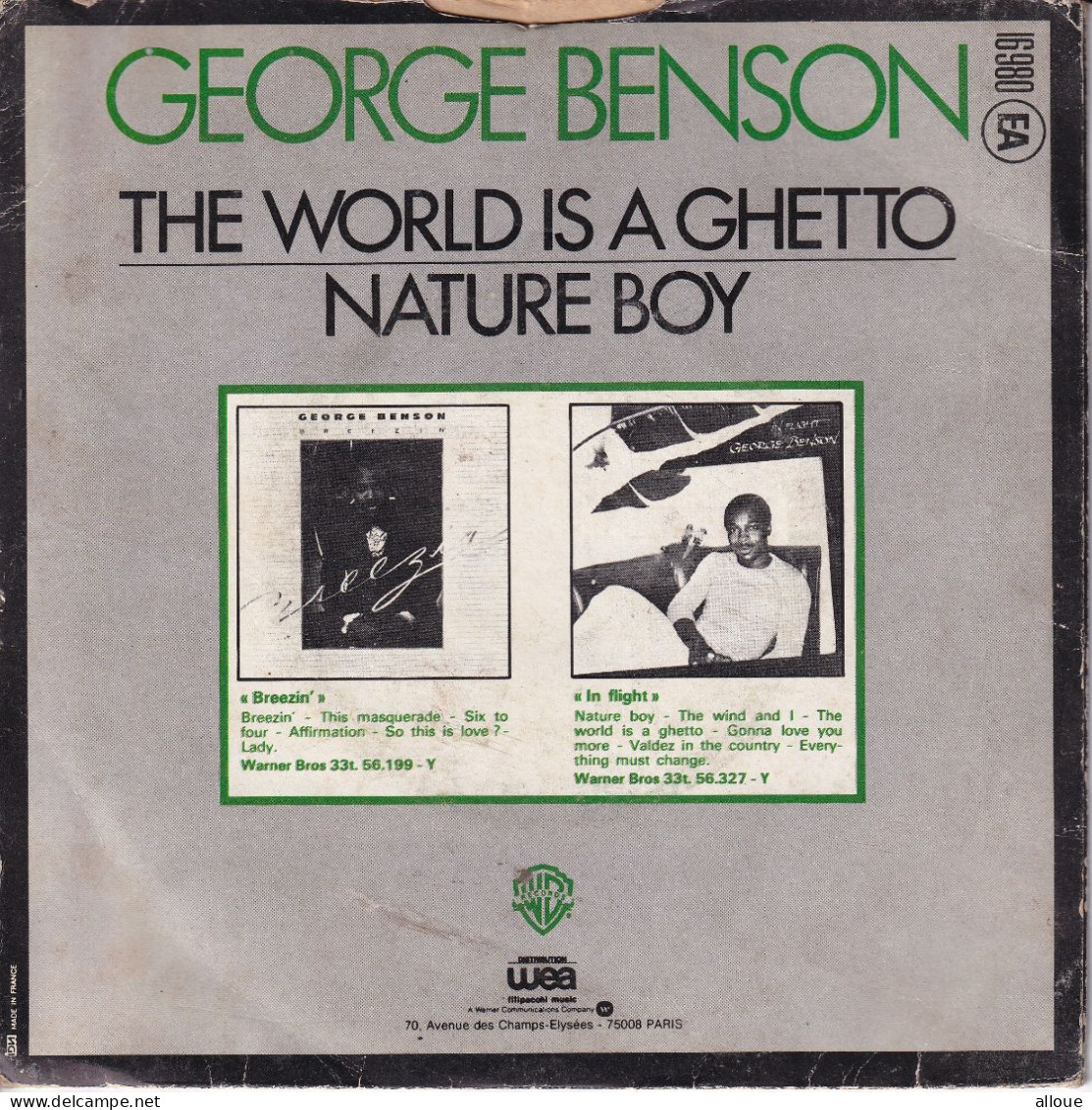 GEORGE BENSON - FR SG - NATURE BOY + 1 - Soul - R&B